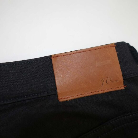 J. Crew Women's Demi Boot Crop Jeans Size 27 Petite Black Mid Rise Raw Hems 27P - Picture 9 of 9